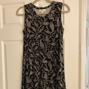 Style & Co. Swing Dress Size S Black & Cream